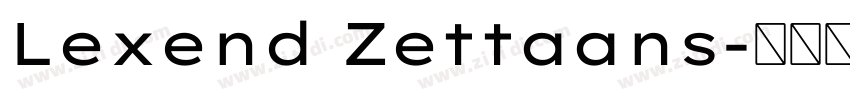 Lexend Zettaans字体转换